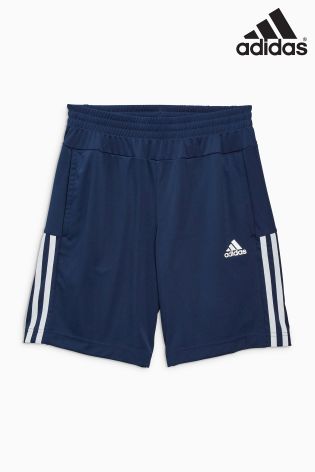 adidas Essential Black 3 Stripe Woven Short